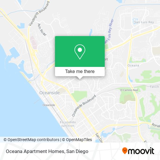 Mapa de Oceana Apartment Homes