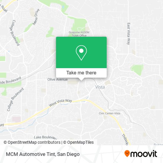 MCM Automotive Tint map