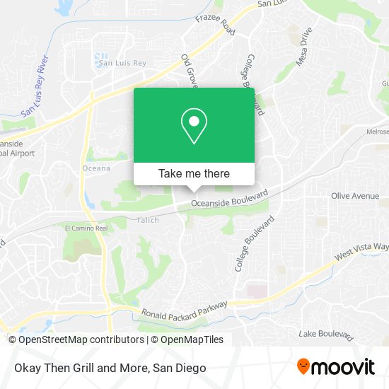 Okay Then Grill and More map