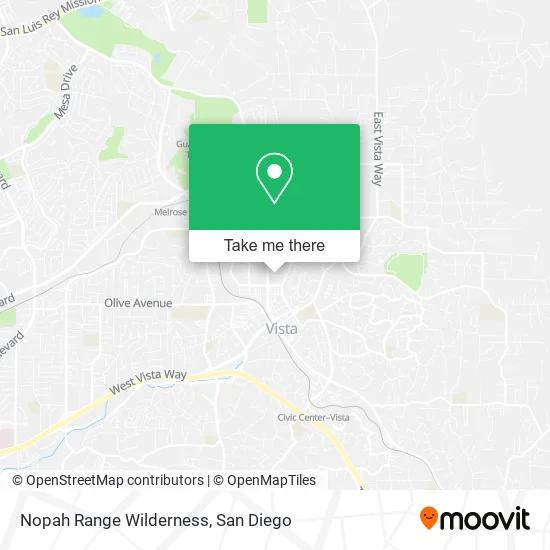 Nopah Range Wilderness map