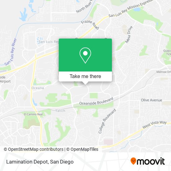 Lamination Depot map