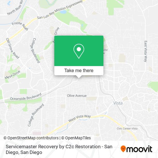 Mapa de Servicemaster Recovery by C2c Restoration - San Diego