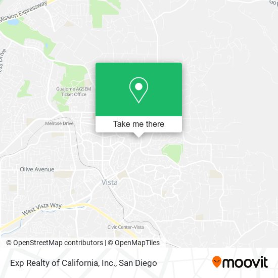 Mapa de Exp Realty of California, Inc.