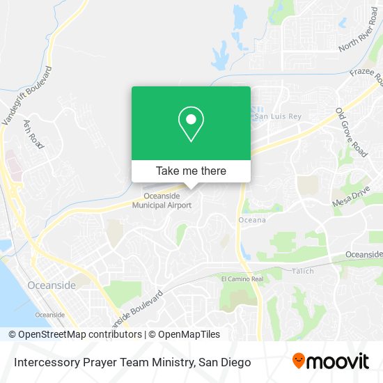 Intercessory Prayer Team Ministry map