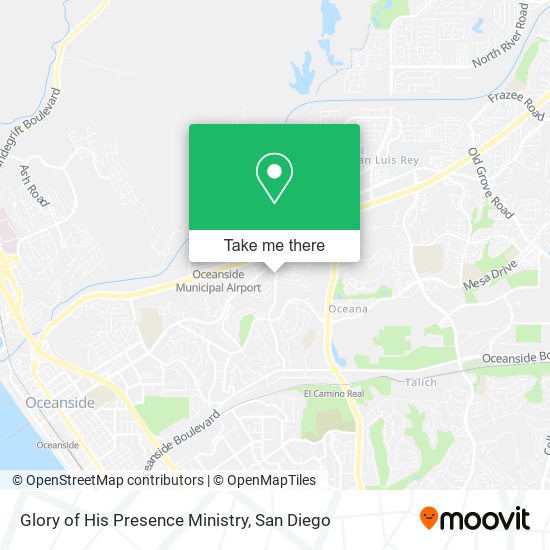 Glory of His Presence Ministry map