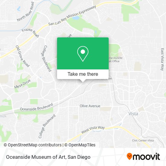Mapa de Oceanside Museum of Art