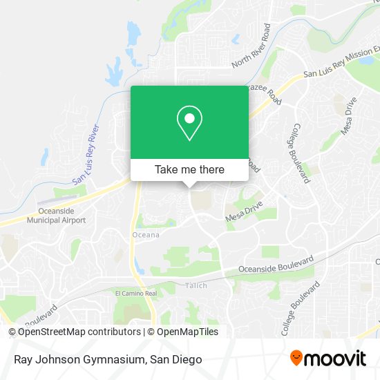 Mapa de Ray Johnson Gymnasium