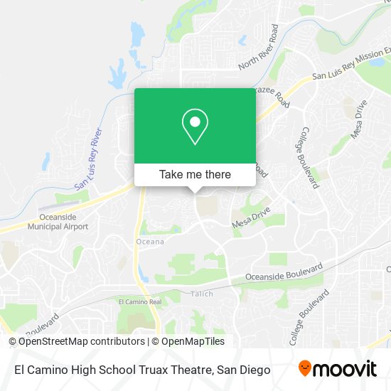 Mapa de El Camino High School Truax Theatre