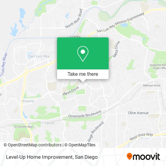 Level-Up Home Improvement map