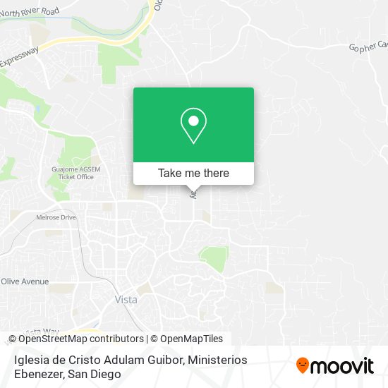 Iglesia de Cristo Adulam Guibor, Ministerios Ebenezer map