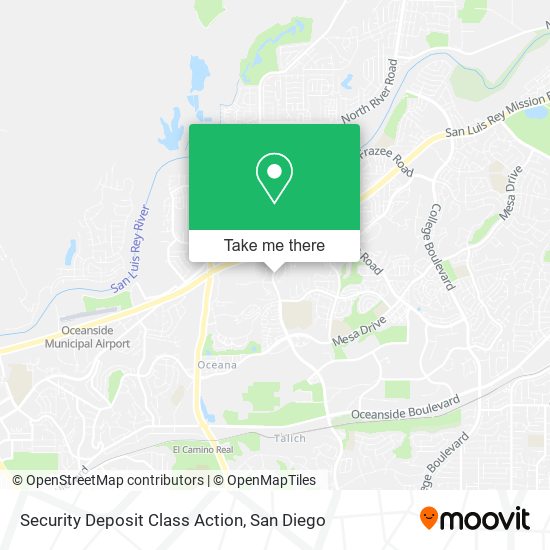 Mapa de Security Deposit Class Action