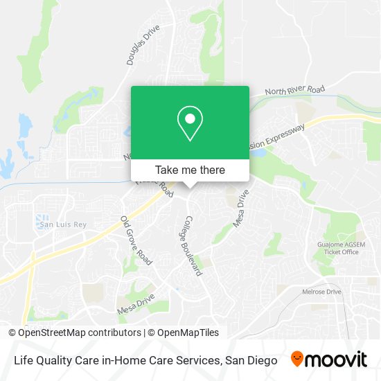 Mapa de Life Quality Care in-Home Care Services