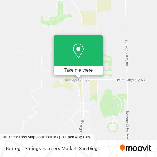 Mapa de Borrego Springs Farmers Market