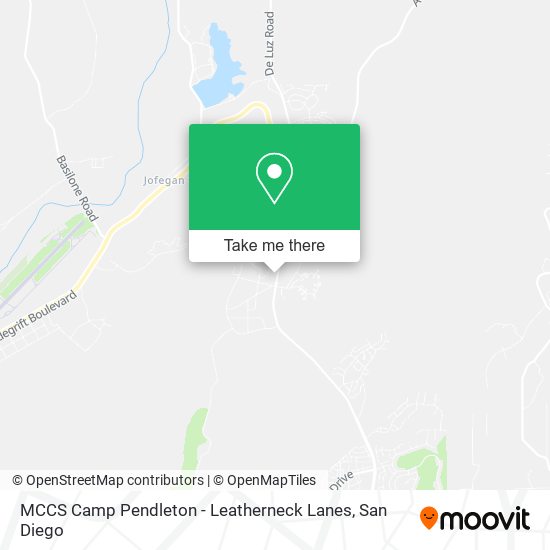 Mapa de MCCS Camp Pendleton - Leatherneck Lanes