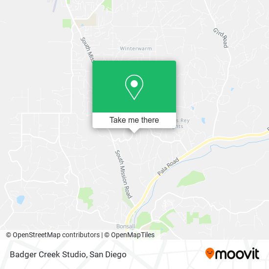 Mapa de Badger Creek Studio