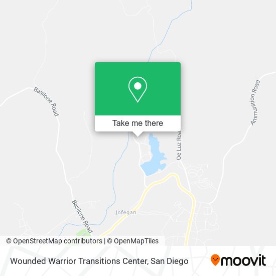 Wounded Warrior Transitions Center map