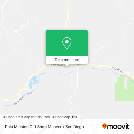Mapa de Pala Mission Gift Shop Museum