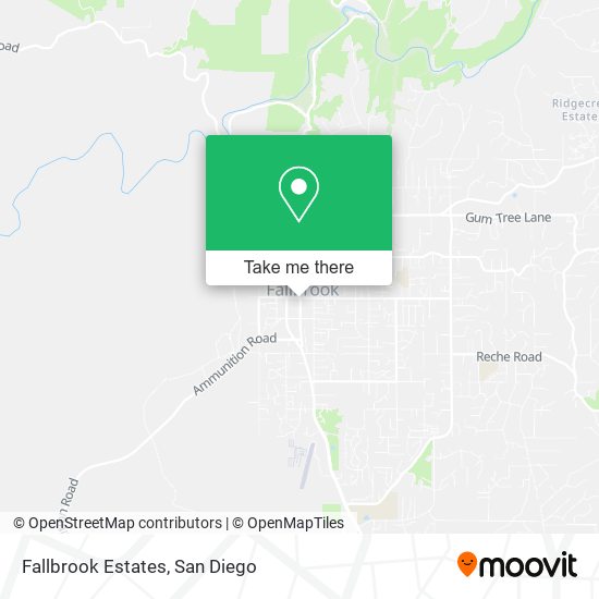 Mapa de Fallbrook Estates