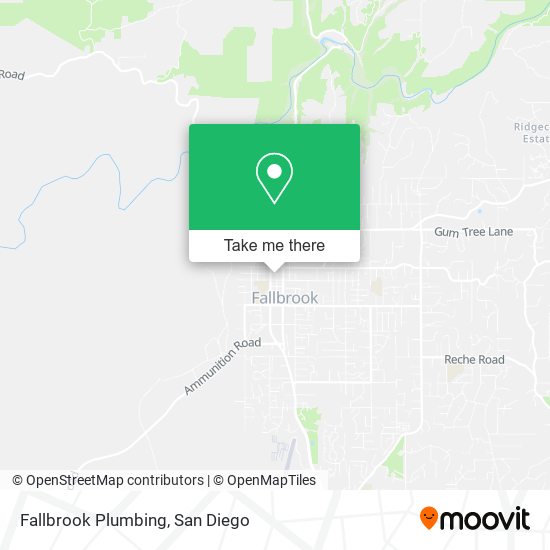 Mapa de Fallbrook Plumbing