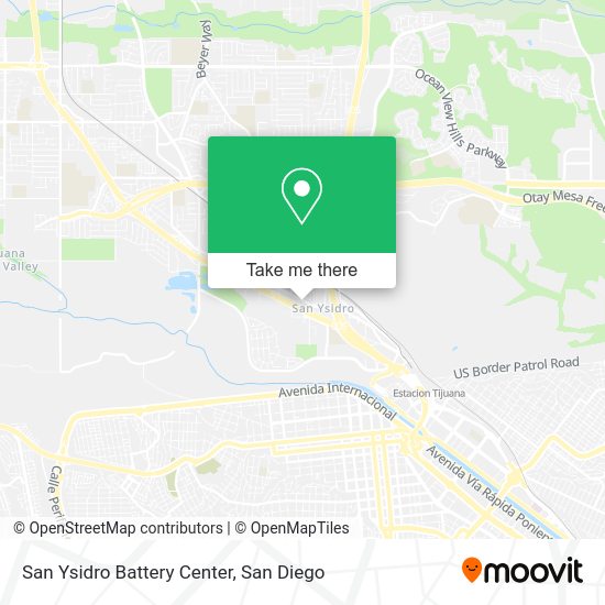 Mapa de San Ysidro Battery Center