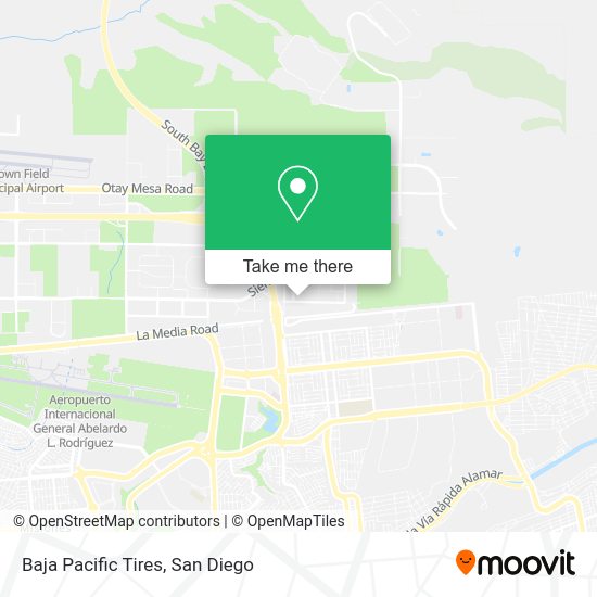 Mapa de Baja Pacific Tires
