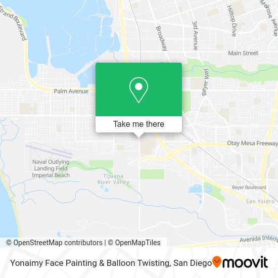 Mapa de Yonaimy Face Painting & Balloon Twisting