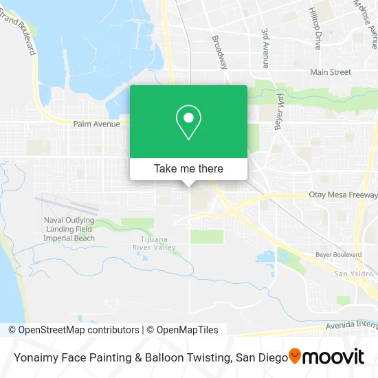 Yonaimy Face Painting & Balloon Twisting map