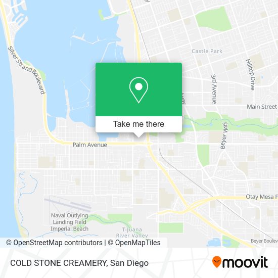 Mapa de COLD STONE CREAMERY