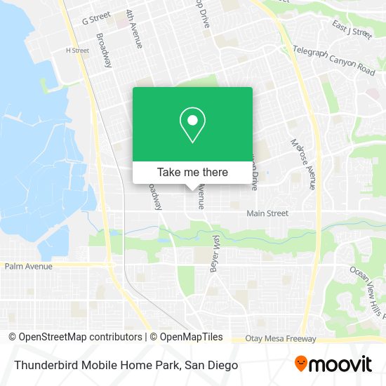 Mapa de Thunderbird Mobile Home Park