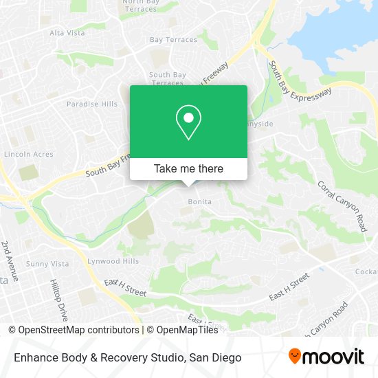 Enhance Body & Recovery Studio map