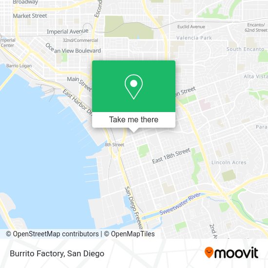 Mapa de Burrito Factory