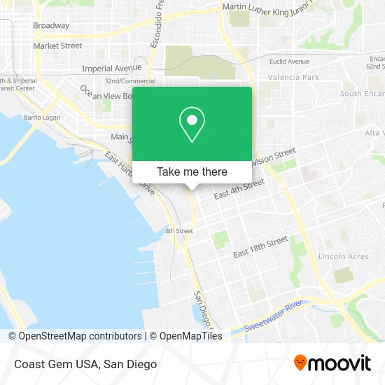 Coast Gem USA map