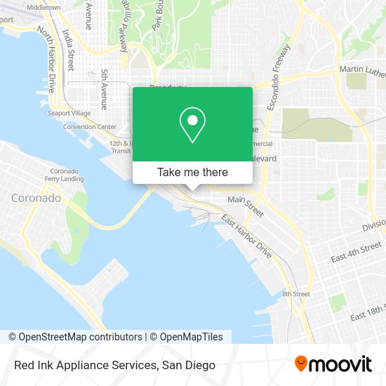 Mapa de Red Ink Appliance Services