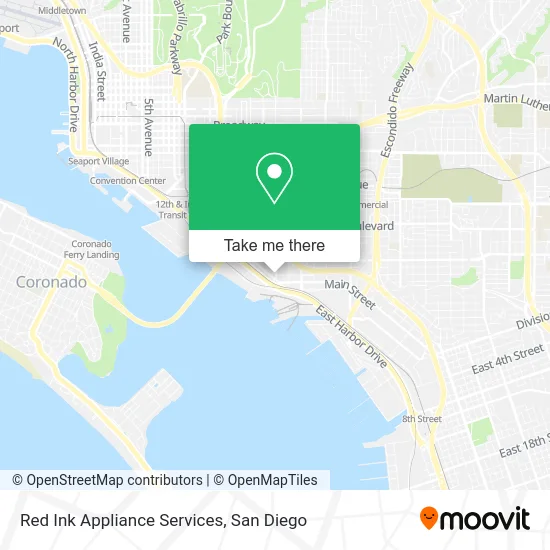 Mapa de Red Ink Appliance Services