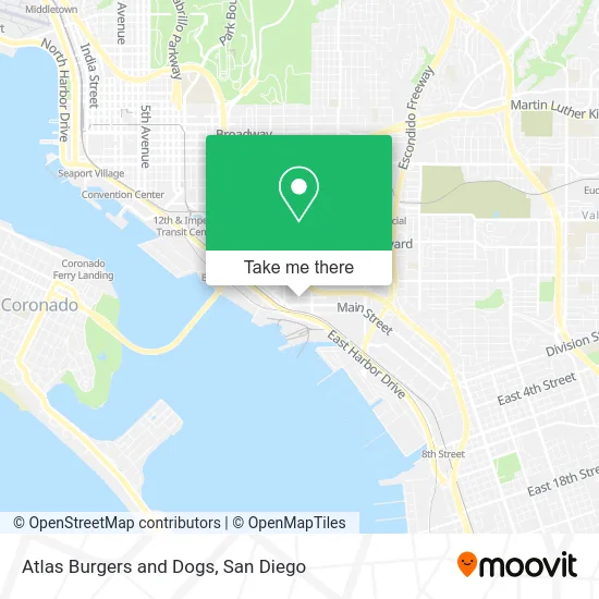 Mapa de Atlas Burgers and Dogs