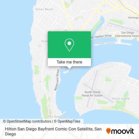 Mapa de Hilton San Diego Bayfront Comic Con Satellite