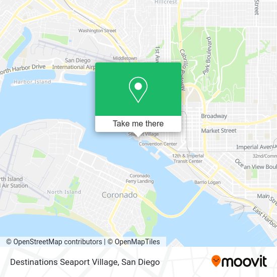 Mapa de Destinations Seaport Village