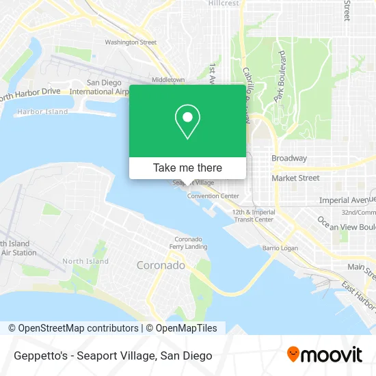 Mapa de Geppetto's - Seaport Village