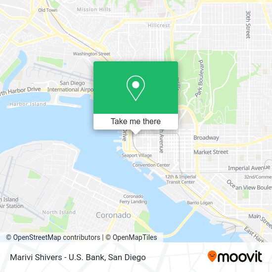 Marivi Shivers - U.S. Bank map