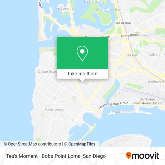 Mapa de Tea's Moment - Boba Point Loma