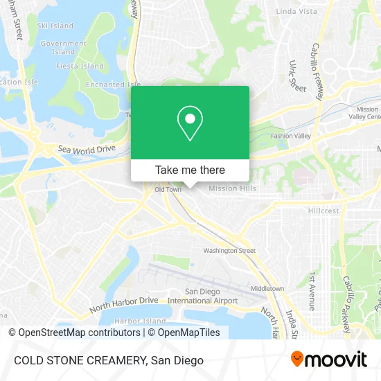 Mapa de COLD STONE CREAMERY