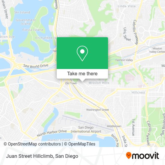 Juan Street Hillclimb map