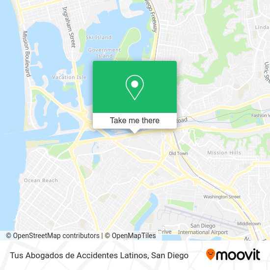 Tus Abogados de Accidentes Latinos map