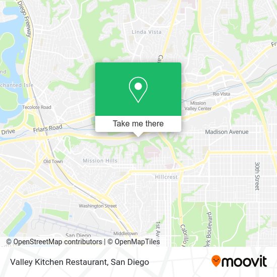 Valley Kitchen Restaurant map