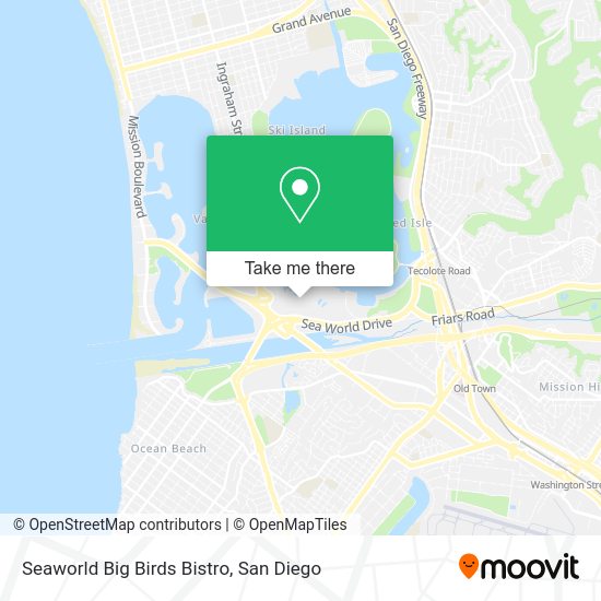 Seaworld Big Birds Bistro map