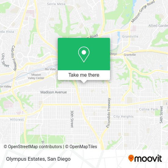 Mapa de Olympus Estates