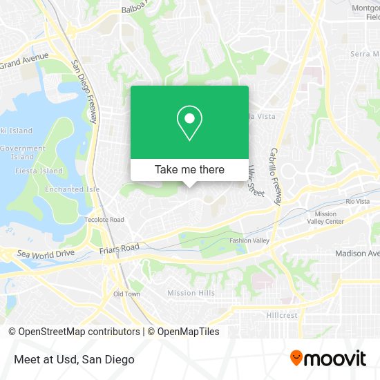 Mapa de Meet at Usd