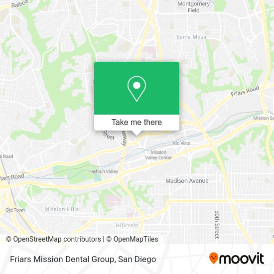 Friars Mission Dental Group map