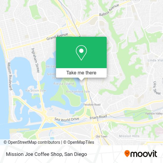 Mission Joe Coffee Shop map