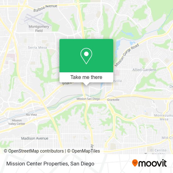 Mapa de Mission Center Properties